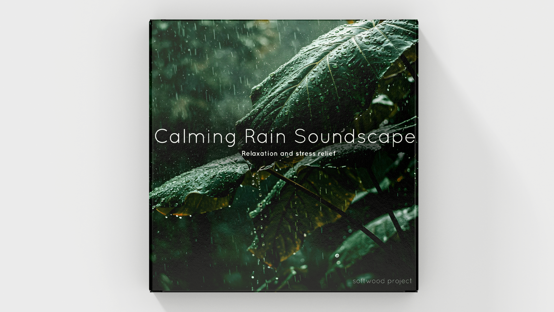 Soft rainfall in a calm natural setting representing a 25-minute rain soundscape for relaxation, focus, and mental reset