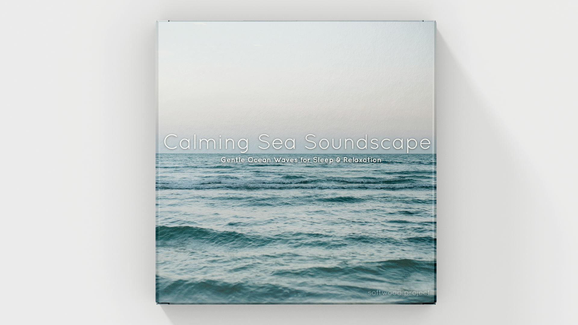 Calm ocean waves on a peaceful shoreline representing a soothing 25-minute sea soundscape for relaxation and meditation