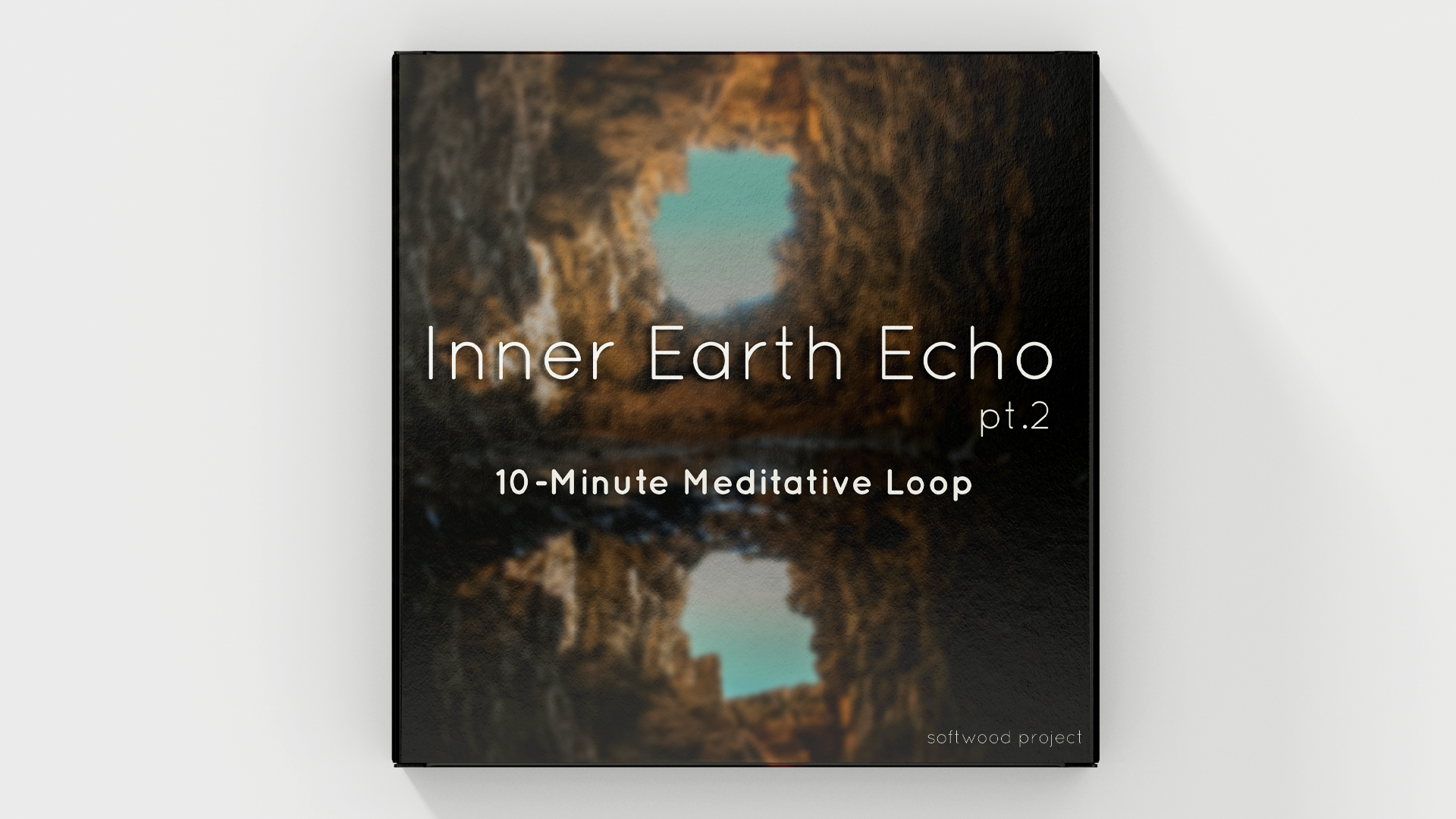 Deep cave environment with subtle water drips and ambient resonance representing a calming 10-minute meditation soundscape