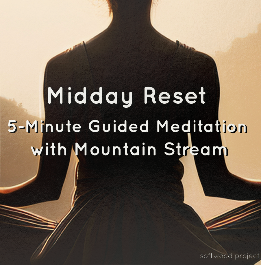 Free Midday Reset 5-Minute Guided Meditation with Mountain Stream