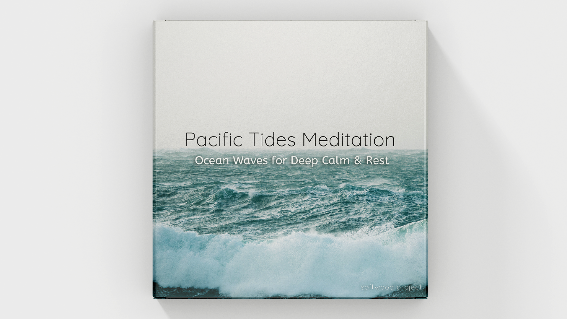 Gentle ocean waves along a peaceful shoreline representing a 30-minute calming ocean soundscape for meditation, sleep, and relaxation