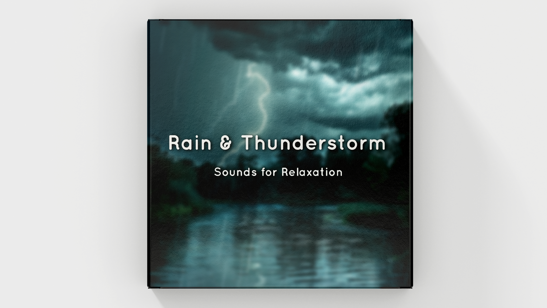Rain and thunderstorm ambience with dark clouds and falling rain – relaxing nature soundscape